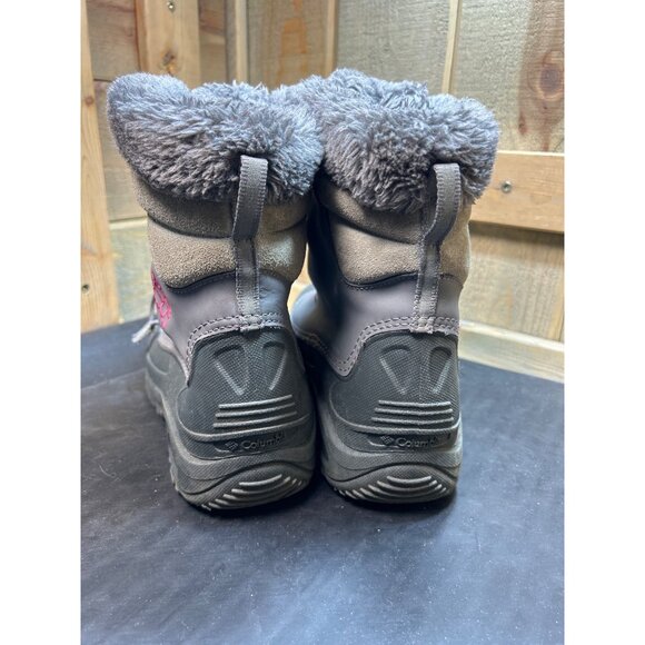 Columbia Womens 200g Bugaboot Winter Snow Boots Grey/Pink Size 6 Waterproof - Picture 4 of 8